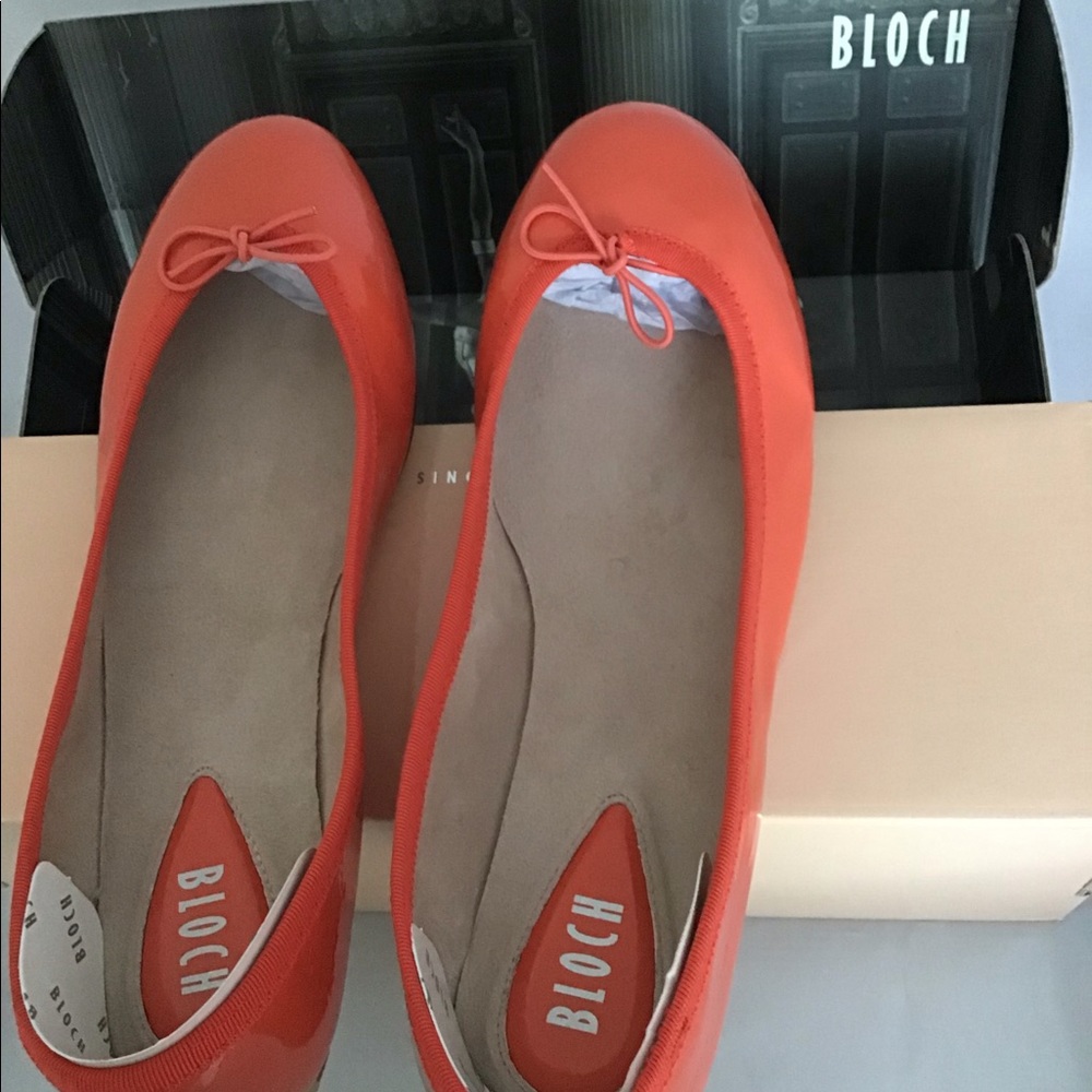 Bloch patent leather ballet flats